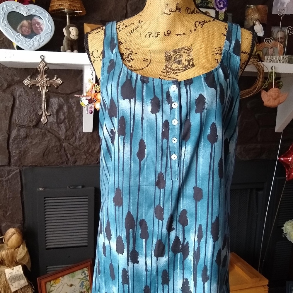 j. jill 💯 percent silk sleeveless top